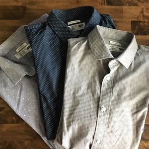 Lot of 3 Old Navy Dress shirts